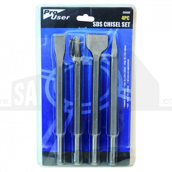 Pro User 4pc SDS Plus Chisel Set