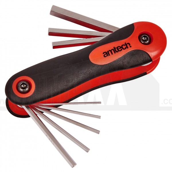 Amtech 8pc Folding Hex Key Set