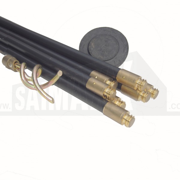 Bailey Drain Rods Set 3/4" x 3ft (10 Rods + Plunger + Worm Screw)