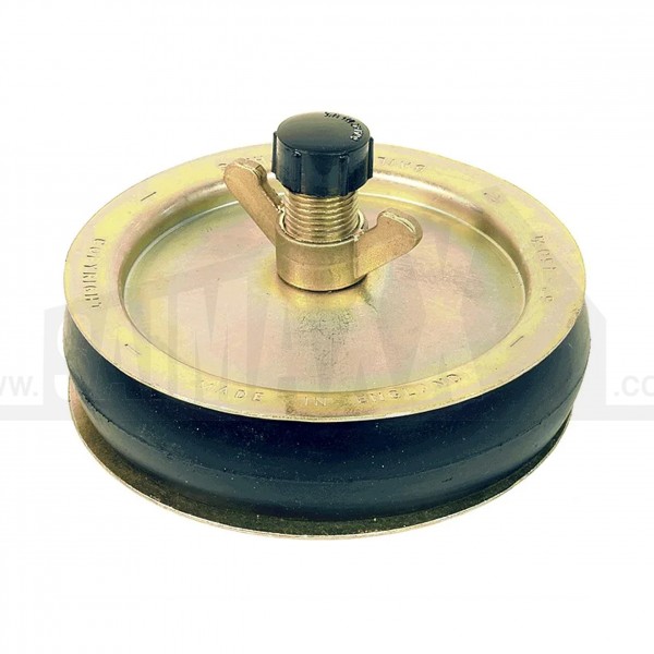 Centre Locking Drain Steel Plate Test Plug 4"
