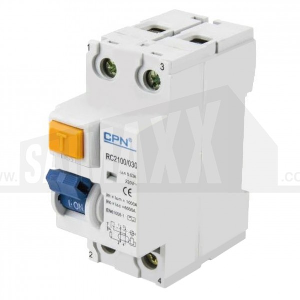 CPN RCD Residual Circuit Breaker (RCD) 2 Pole 63 amp (30mA)