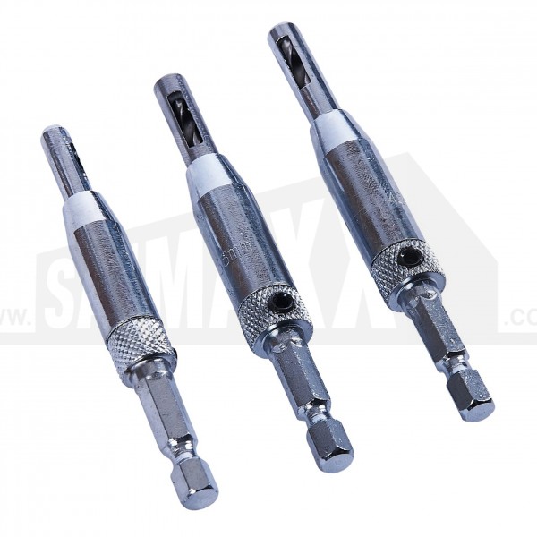 Amtech 3 Piece Hinge Drill Bit Set