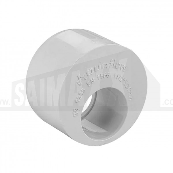 Overflow 21.5mm Reducer to 40mm Solvent Weld White