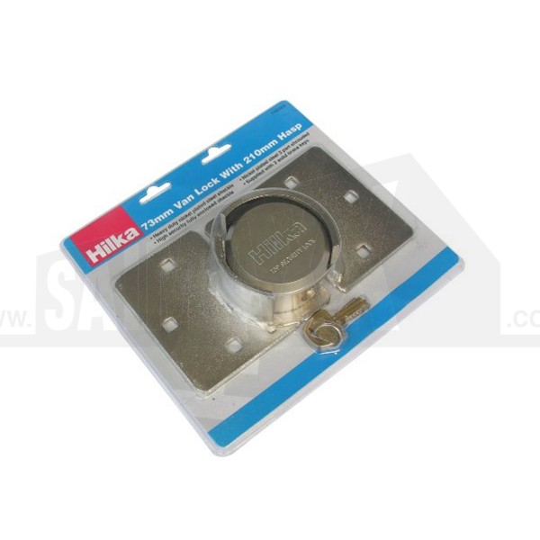 Hilka 73mm Van Lock with 210mm Hasp