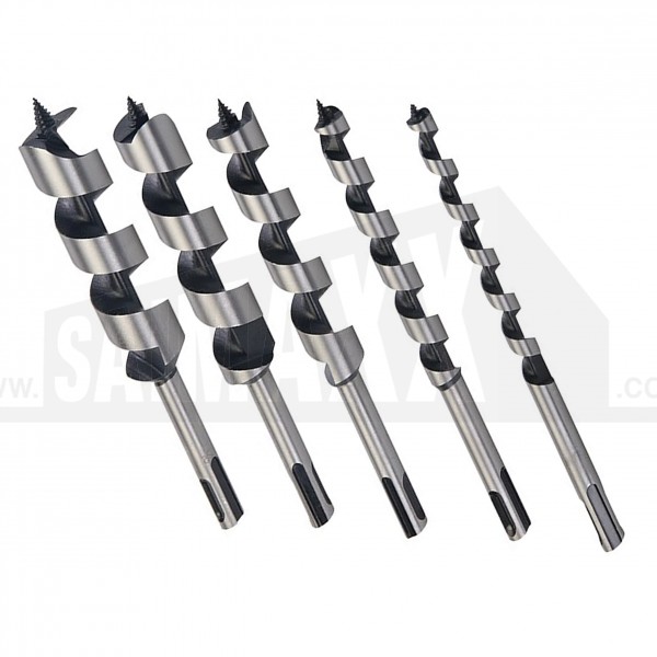Amtech 5pc Auger Bit Set (HEX ENDED 10,13,19,22 & 25mm)