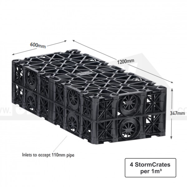 Brett StormCrate55 Soakaway Crate 1200x600x347mm = 0.25m3