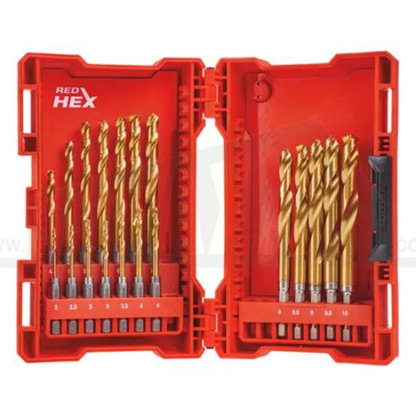 Milwaukee ShockWave HSS-G Ground Drill Bit Set 19pc