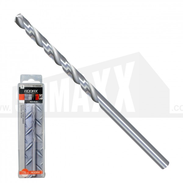 Addax HSS Ground M2 Drill Bit 5pk TUBE 9.5mm