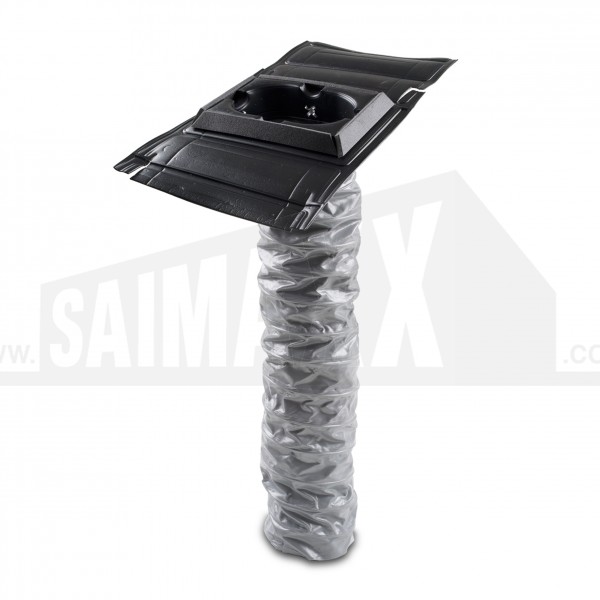 110mm Soil Pipe Adaptor to Hooded Slate Tile Ventilator