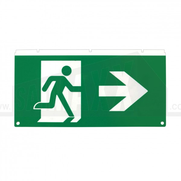 Lumilife Emergency LED Fire Exit Legend RIGHT ARROW (use with 117982 )