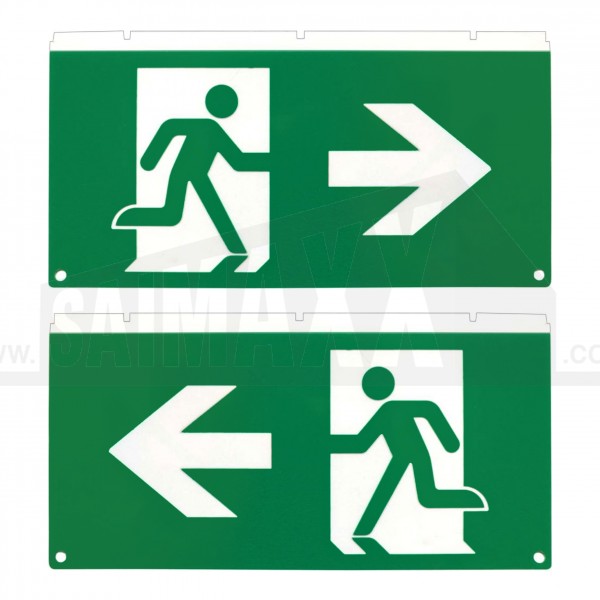 Lumilife Emergency LED Fire Exit Legend LEFT/RIGHT ARROW 2pc ( use with 117988 )