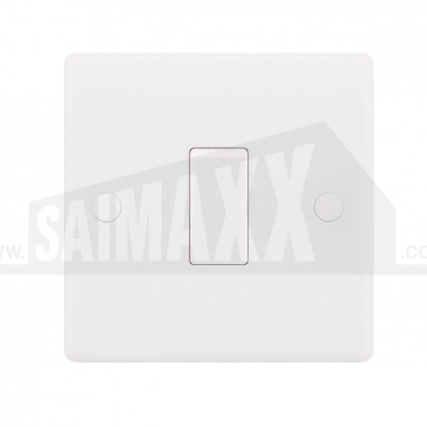 SMOOTH EDGE 1 gang 2 way Light Switch White Plastic