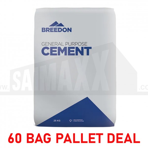 Breedon General Purpose Cement 25Kg Plastic Bag >> 60 BAG PALLET DEAL <<