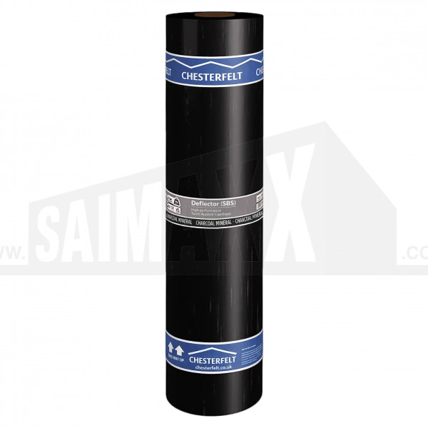 Deflector SBS Torch on Roof Felt Capsheet 4.5kg/m2 Roll CHARCOAL Mineral 8m x 1m