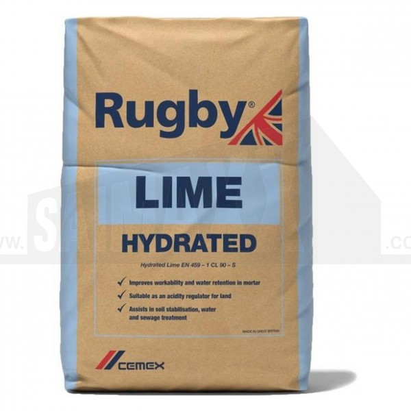 Rugby Hydrated Lime 25Kg Paper Bag