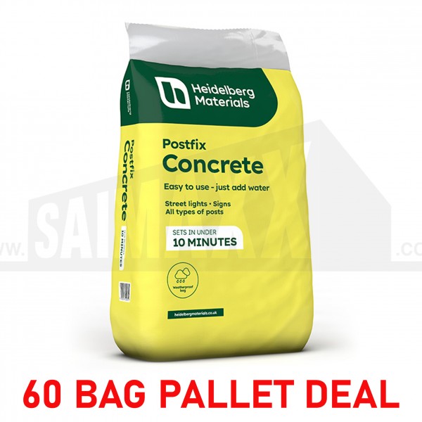 Hanson Post Fix Concrete Maxi Bag 20Kg Plastic Bag >> 60 BAG PALLET DEAL <<