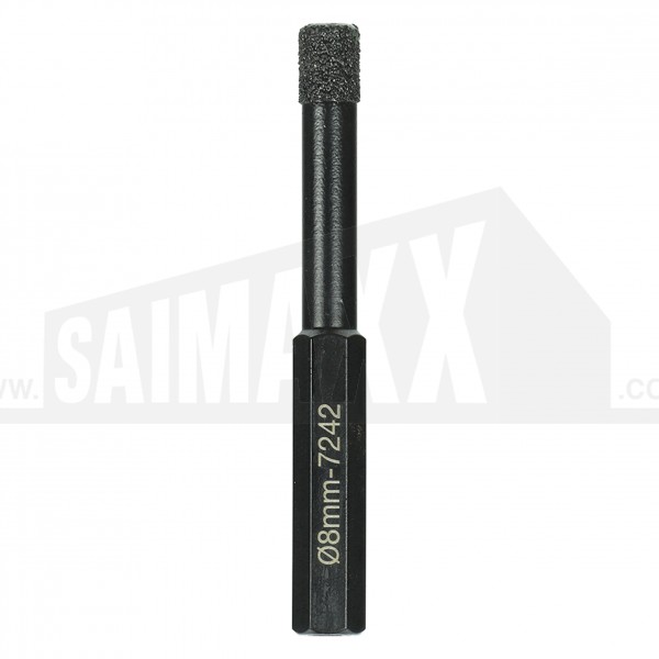 Addax Dry Diamond Tipped Hi-Performance Tile Drill Bit 8mm