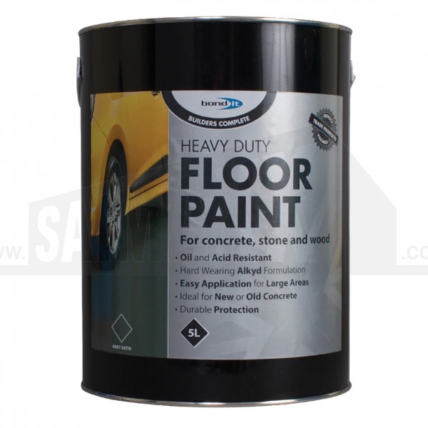 Bond-it Heavy Duty Floor Paint 5L Grey