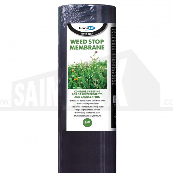 Bond-it Drive Alive Weed Stop Membrane 2x25m Dark Grey Roll