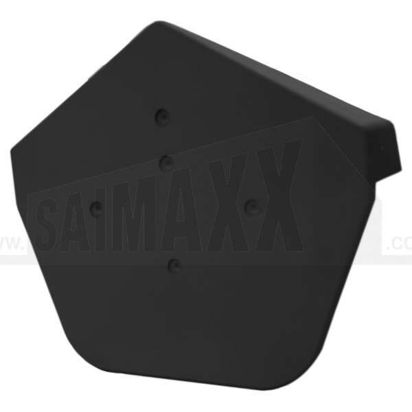 CromaVerge Universal Dry Verge ANGLED Ridge Centre Cap BLACK Colour