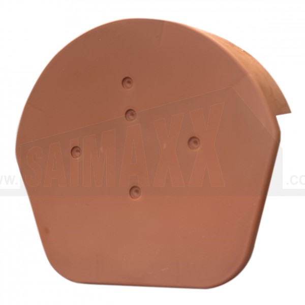 CromaVerge Universal Dry Verge ROUND Ridge Centre Cap TERRACOTTA Colour
