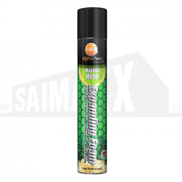 Alpha Chem PU Expanding Foam HAND HELD 750ml Can <GREEN CAN>