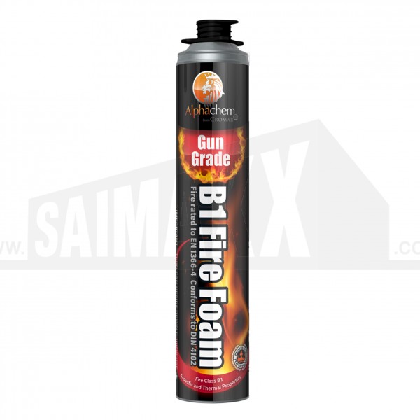 Alpha Chem B1 (Rated 4Hr) Fire Foam Expanding Foam Gun Grade 750ml Can