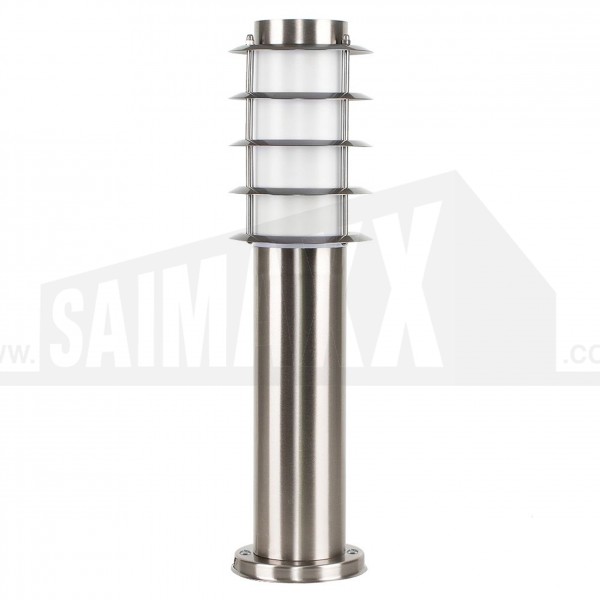 Wharf IP44 Outdoor Bollard Light Stainless Steel 450mm Height