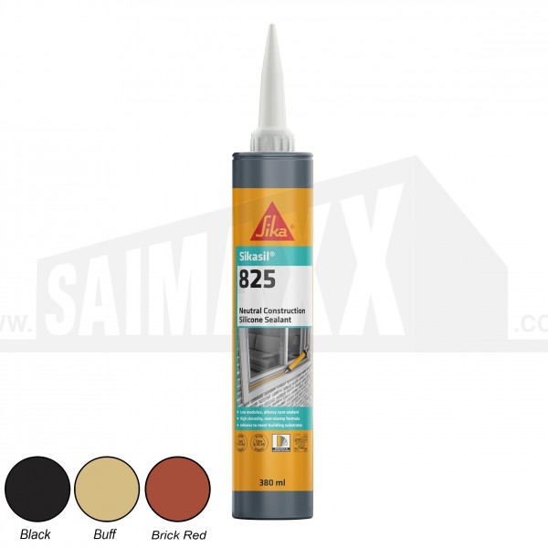 Sikasil 825 Neutral Construction Silicone Sealant 380ml
