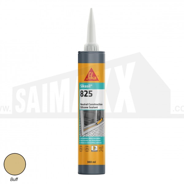Sikasil 825 Neutral Construction Silicone Sealant 380ml Buff