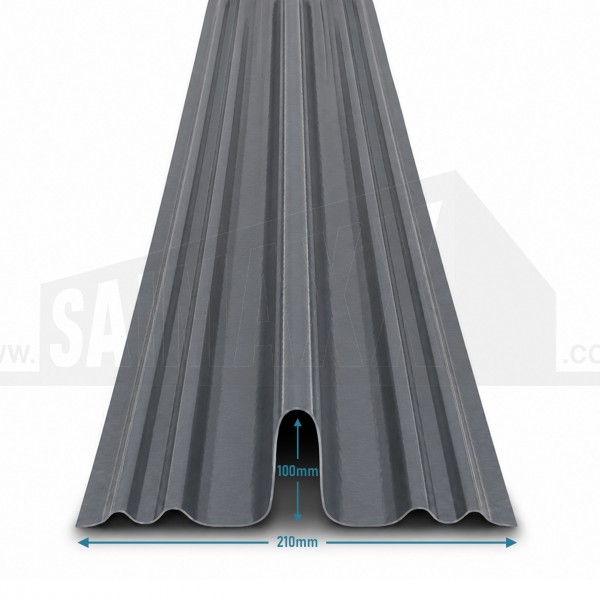Dry Fix Fibreglass Bonding Gutter for Roofing 100mm x 3m