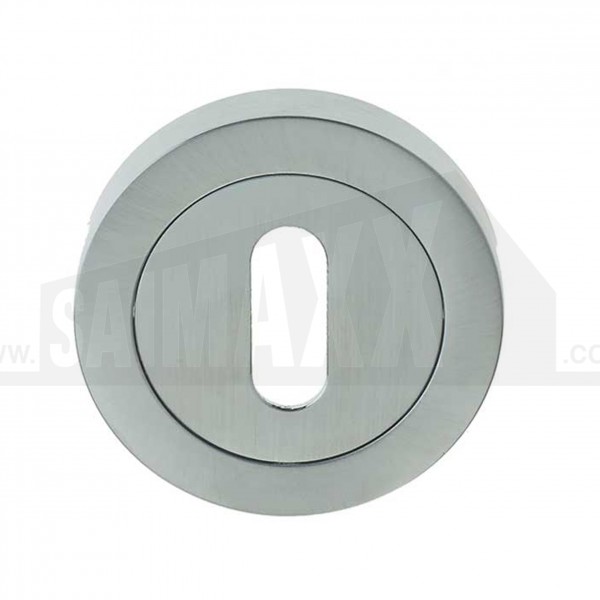 Jedo Standard Mortice Key Escutcheon SATIN Chrome 1pc