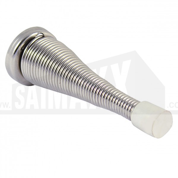 Ashley Spring Door Stops 2pk Silver Nickel Finish