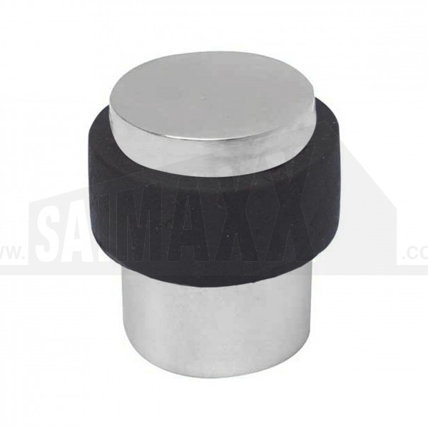 Cylinder Floor Mounted Door Stop (38x27mm) Polished Chrome