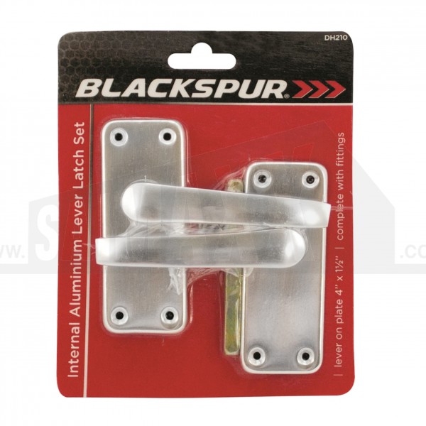 Blackspur Internal Aluminium Lever LATCHING Handle Set