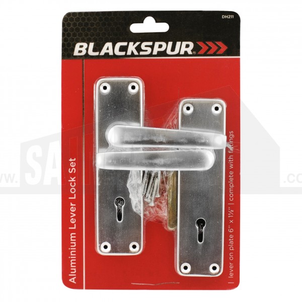 Blackspur Internal Aluminium Lever LOCKING Handle Set