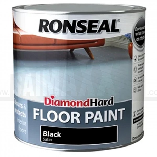 Ronseal Diamond Hard Floor Paint 2.5L BLACK