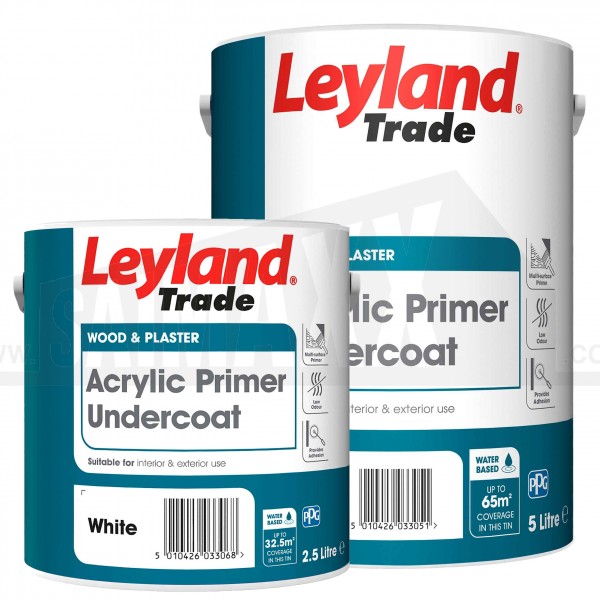 Leyland QUICK DRYING Acrylic Primer Undercoat Paint White