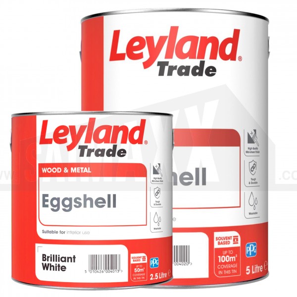 Leyland Eggshell Paint Pure Brilliant White