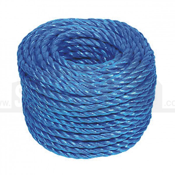 Polypropylene 3 Strand Blue Rope Coil 30m