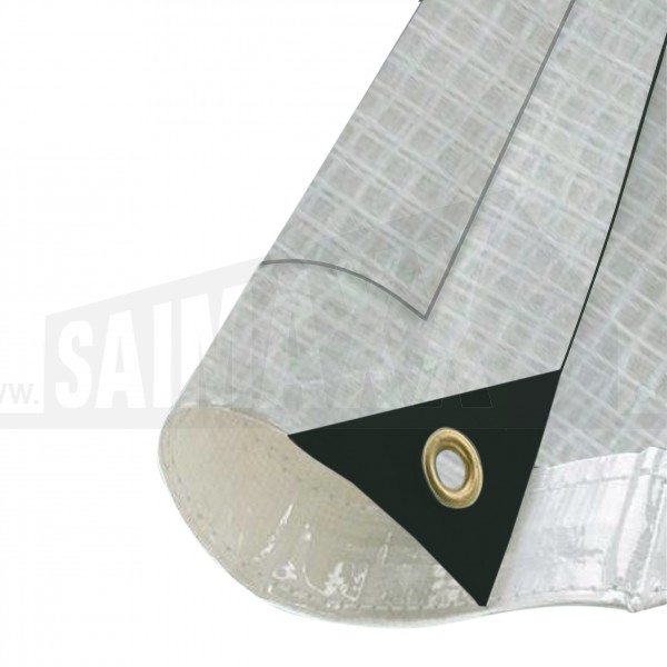 CLEAR Reinforced Tarpaulin 6.0 x 8.0m (20' x 26' approx)