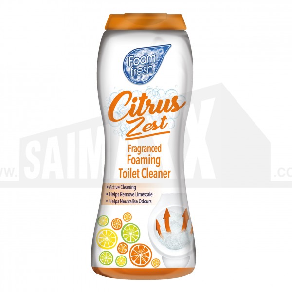 Foam Fresh Citrus Zest Fragranced Foaming Toilet Cleaner