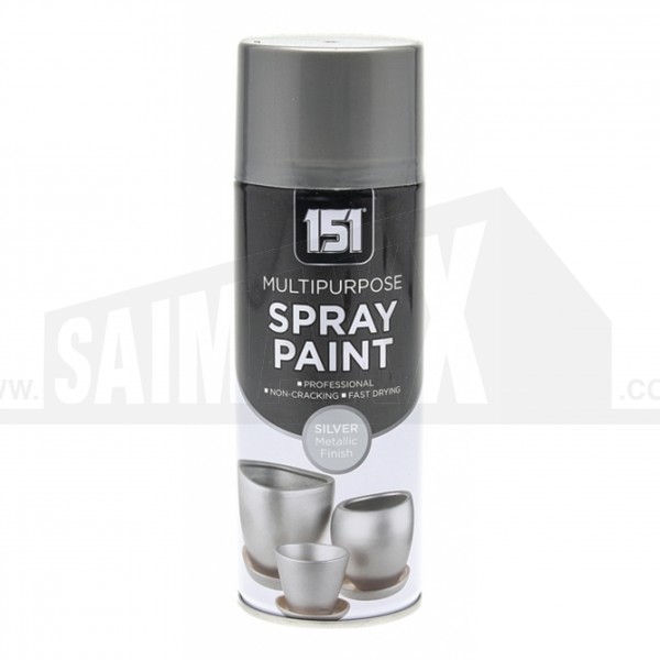 151 Multi Purpose Spray Paint 400ml Metallic Silver
