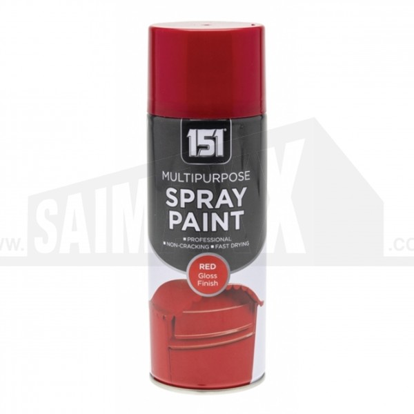 151 Multi Purpose Spray Paint 400ml Gloss Red