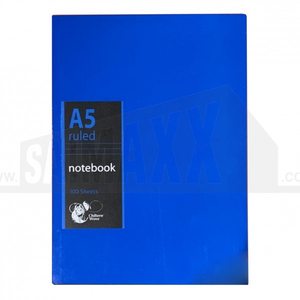 Chiltern Wove A5 Ruled Side Bound Notebook 100 Sheet