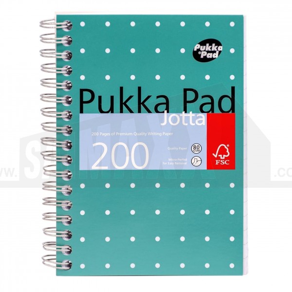 Pukka Pad Jotta Sprial Bound MINI Notebook A6 200 Lined Pages (80gsm)