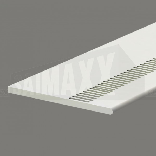 9mm VENTED Flat Soffit Board 200mm x 5m uPVC White