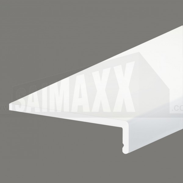 9mm Thick L-SHAPED FASCIA Board 175mm x 5m uPVC White