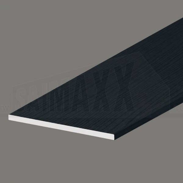 9mm Thick FLAT SOFFIT Board 150mm x 5m uPVC Woodgrained Anthracite Grey