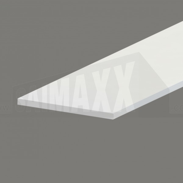 6mm Thick Flat Architrave 95mm x 5m uPVC White